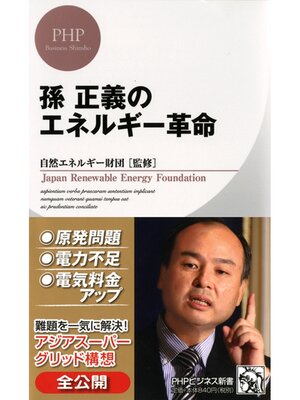 cover image of 孫 正義のエネルギー革命